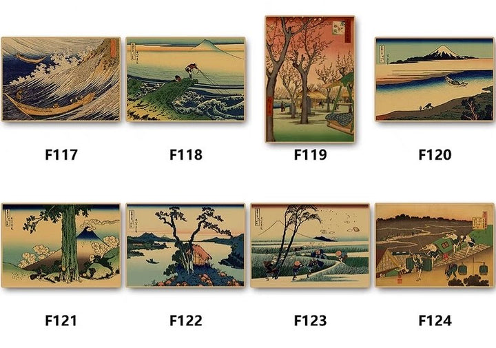 Japanese Ukiyo-e Landscape Poster 42*30 cm (A3)