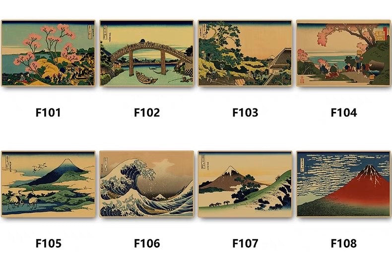Japanese Ukiyo-e Landscape Poster 42*30 cm (A3)