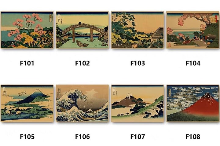 Japanese Ukiyo-e Landscape Poster 42*30 cm (A3)