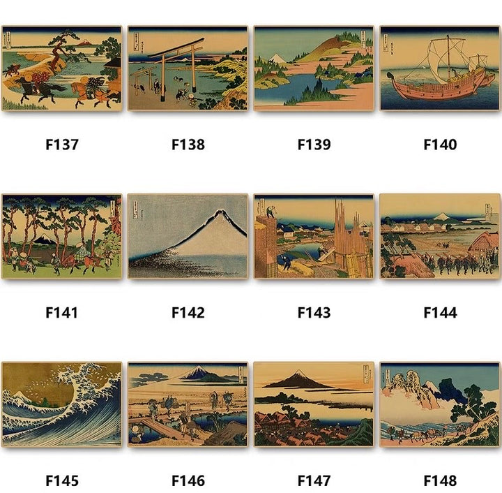 Japanese Ukiyo-e Landscape Poster 42*30 cm (A3)