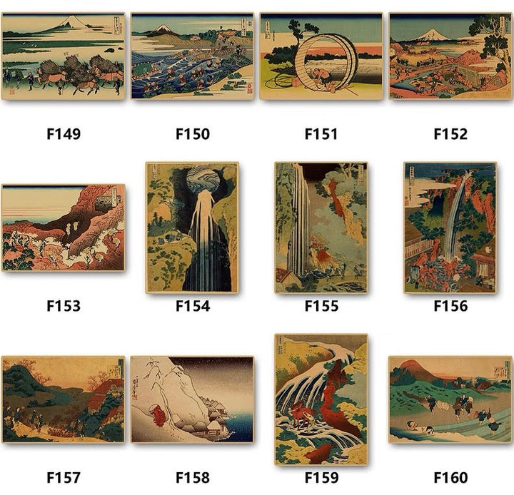 Japanese Ukiyo-e Landscape Poster 42*30 cm (A3)