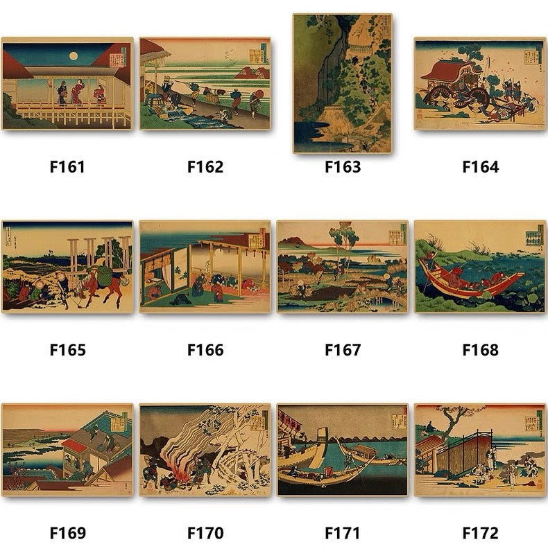 Japanese Ukiyo-e Landscape Poster 42*30 cm (A3)