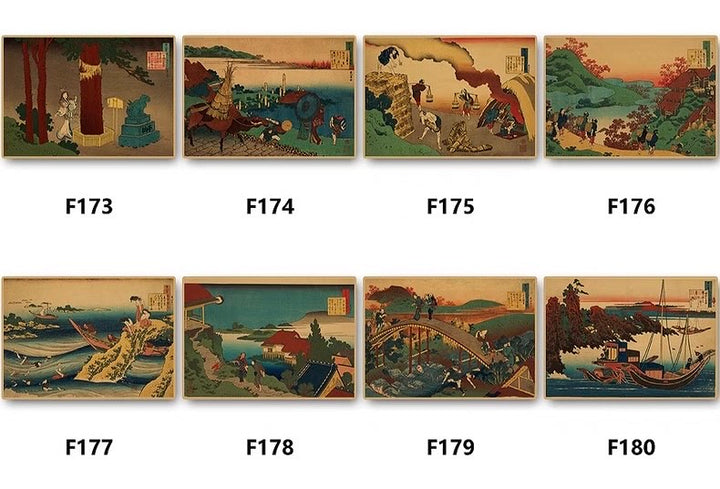 Japanese Ukiyo-e Landscape Poster 42*30 cm (A3)