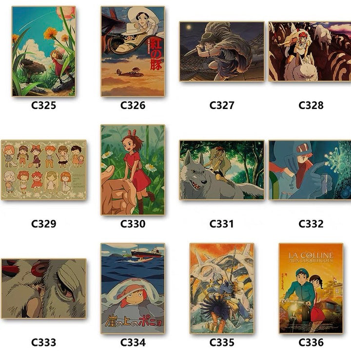 Miyazaki Hayao Animation Movie Poster 42*30 cm (A3)