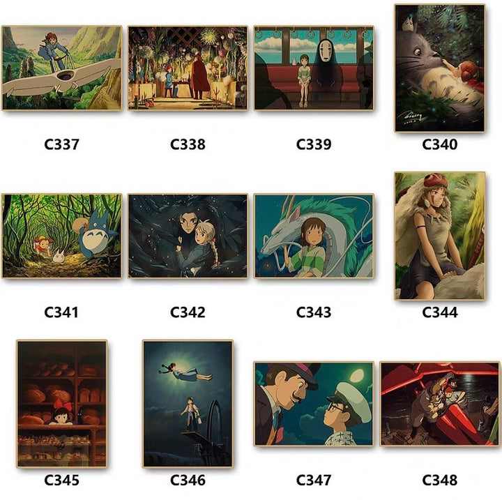 Miyazaki Hayao Animation Movie Poster 42*30 cm (A3)