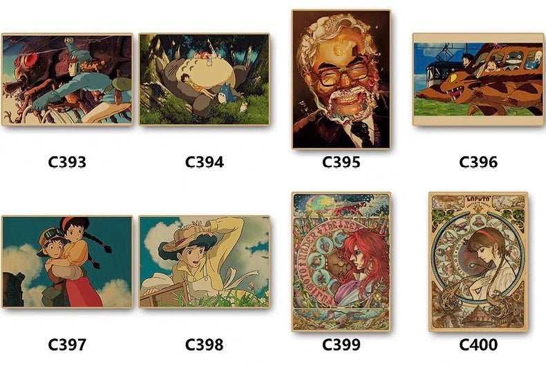 Miyazaki Hayao Animation Movie Poster 42*30 cm (A3)