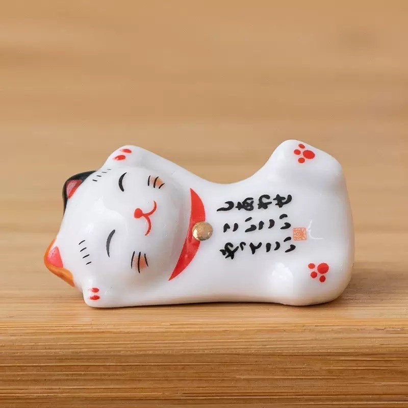 Nippon Chopstick Holder Lucky Cats 5pcs