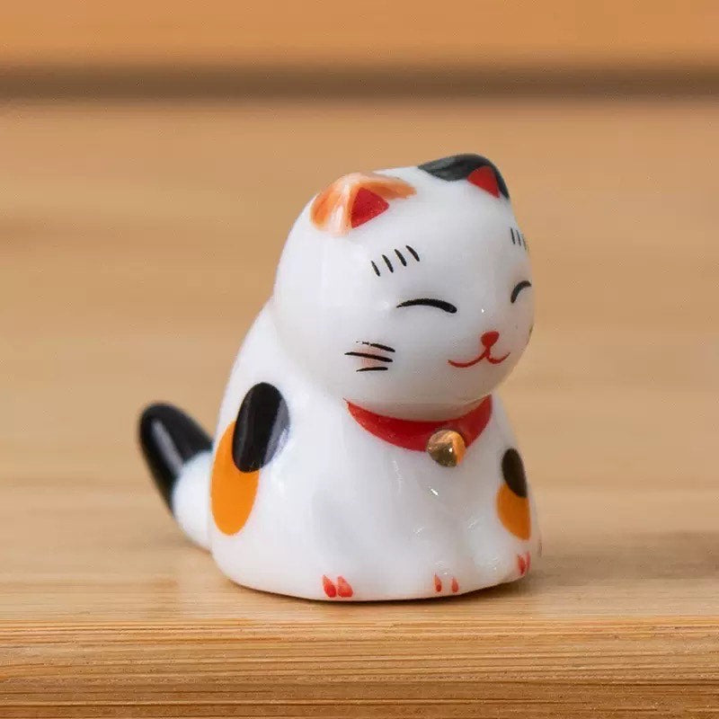 Nippon Chopstick Holder Lucky Cats 5pcs