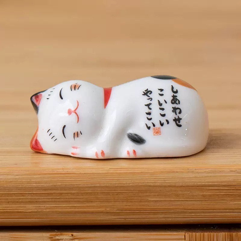Nippon Chopstick Holder Lucky Cats 5pcs