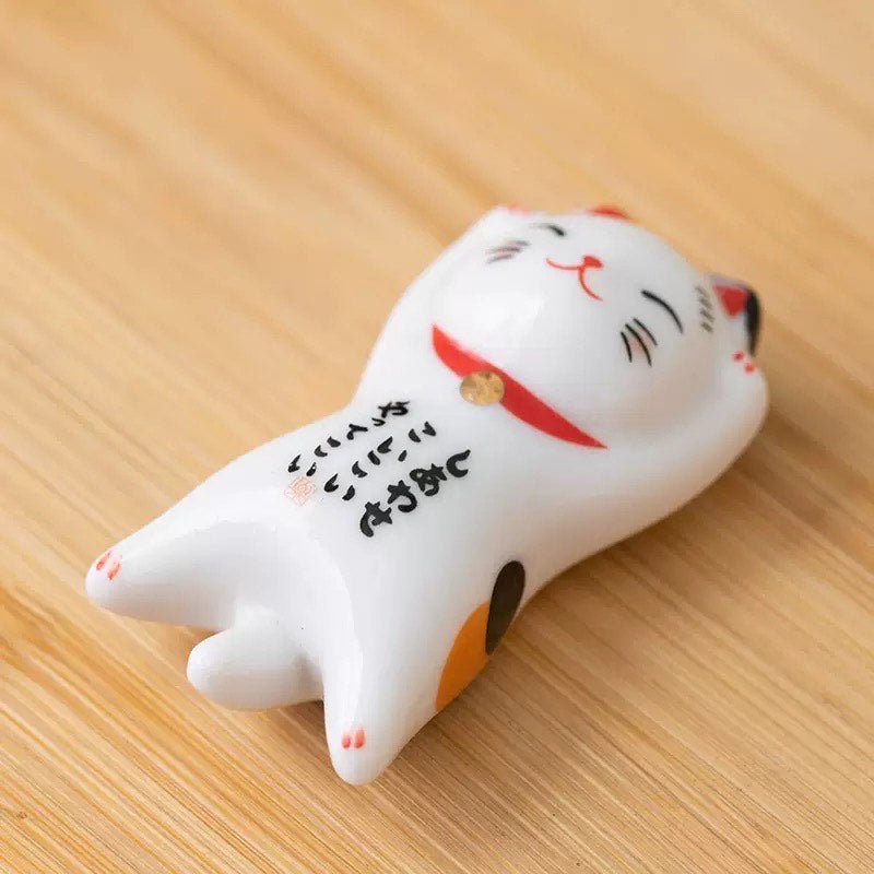 Nippon Chopstick Holder Lucky Cats 5pcs