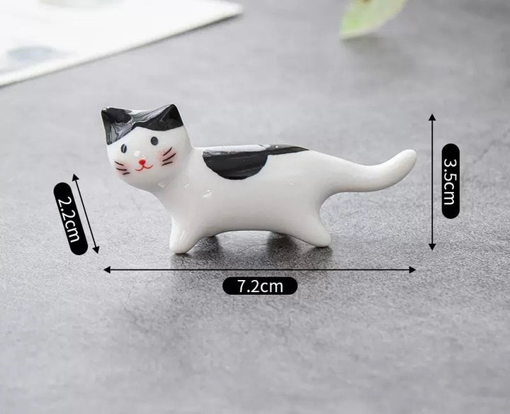 Nippon Chopstick Holder Walking Cats 5pcs