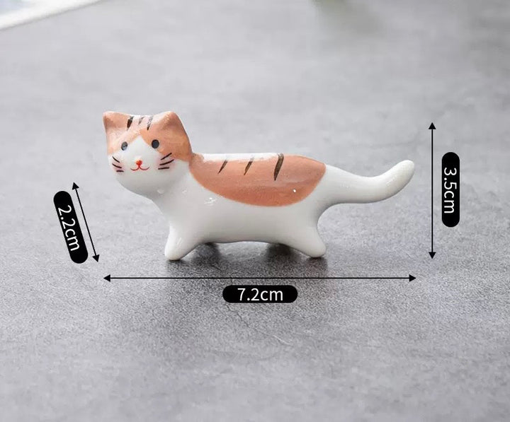 Nippon Chopstick Holder Walking Cats 5pcs