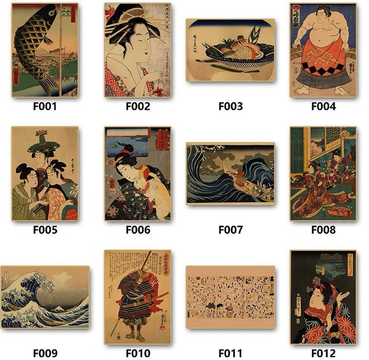 Japanese Ukiyo-e People Poster 42*30 cm (A3)