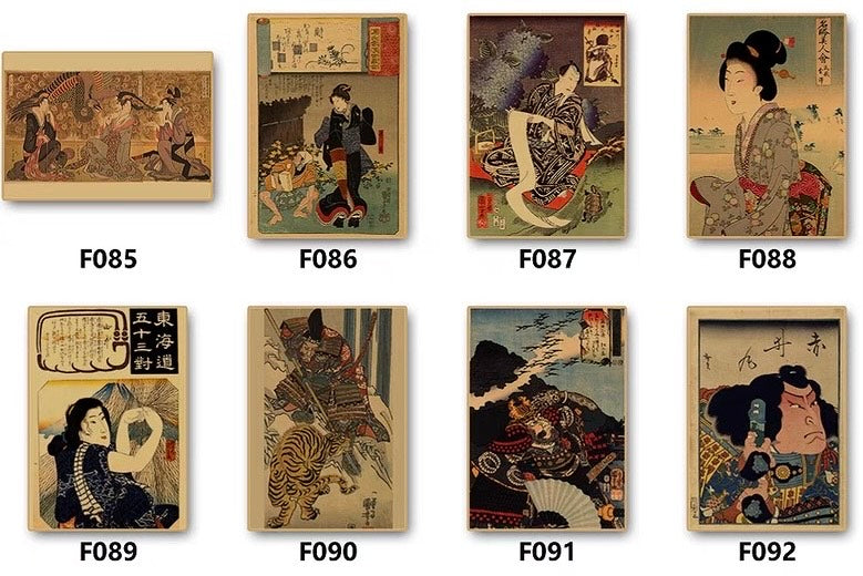 Japanese Ukiyo-e People Poster 42*30 cm (A3)