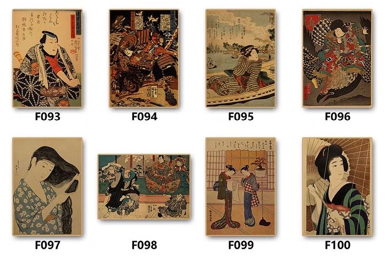 Japanese Ukiyo-e People Poster 42*30 cm (A3)