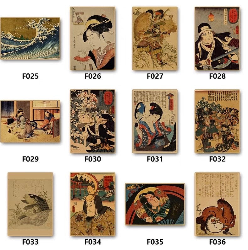 Japanese Ukiyo-e People Poster 42*30 cm (A3)