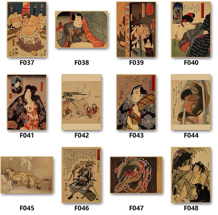 Japanese Ukiyo-e People Poster 42*30 cm (A3)