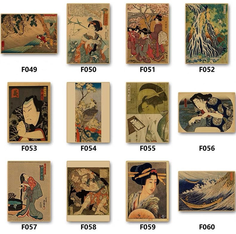 Japanese Ukiyo-e People Poster 42*30 cm (A3)