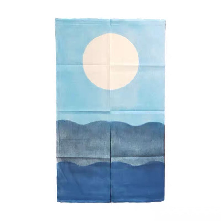 Japanese door half curtains without punching - Sun Rise