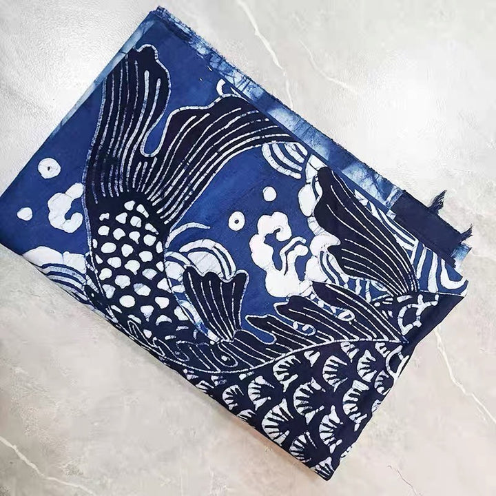 Japanese curtains without punching - Fish 88*145cm