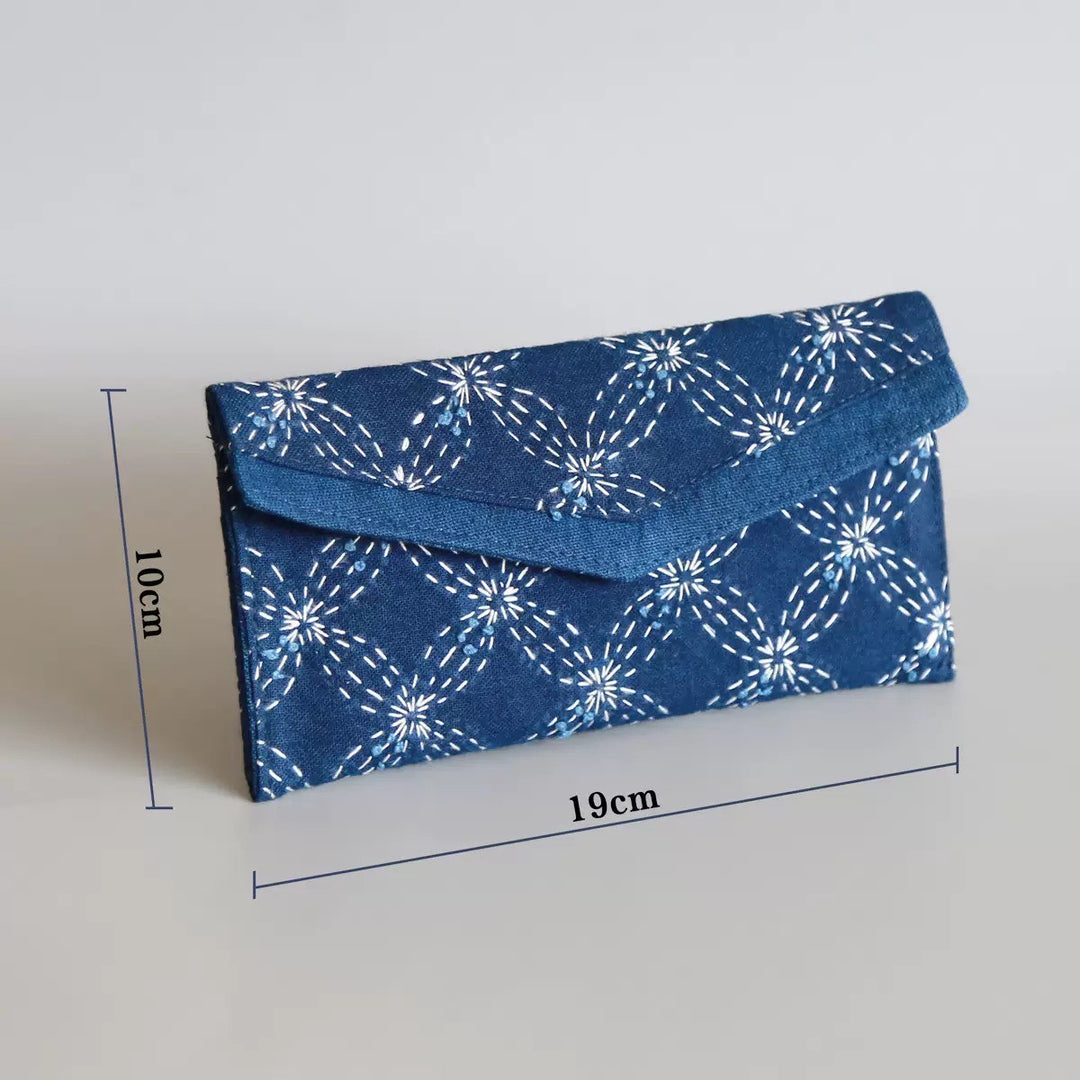 Japanese Handmade Sashiko Wallet