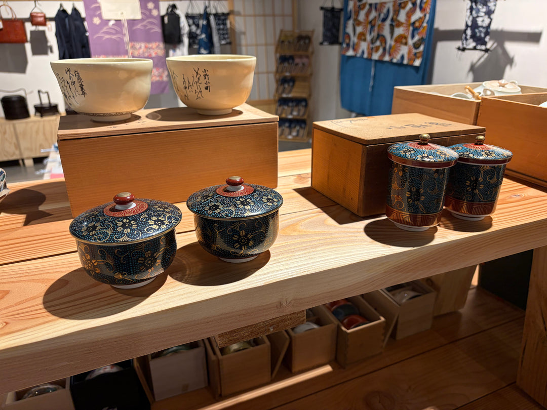 Japanese Hand-Painted Couple bowls/ Teacups