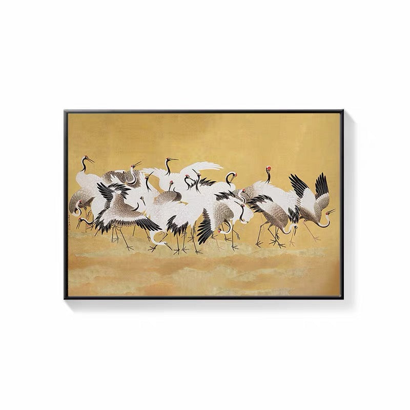Japanese Famous Wall Art 50*70 cm Flock of Cranes