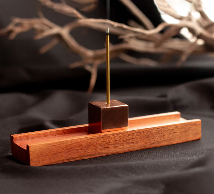 Paramita Incense Holder - Copper Cube