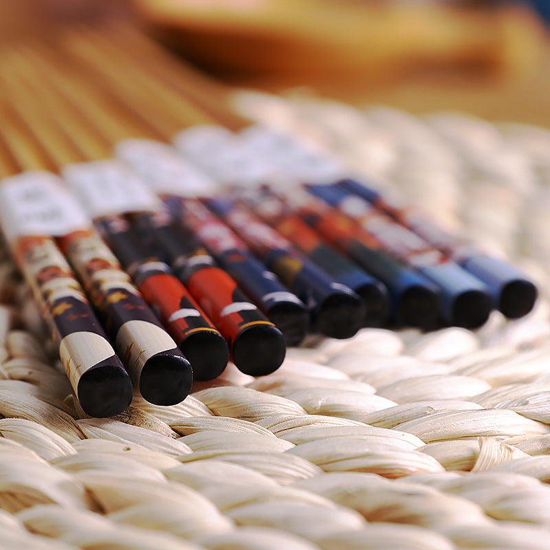 Nippon Bamboo Chopsticks with Lucky Cat A