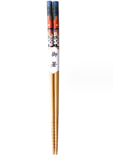 Nippon Bamboo Chopsticks with Lucky Cat B