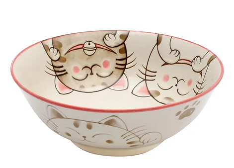 Three cats bowl Red Ø19.5 cm | H7 cm