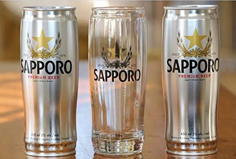 Sapporo bierglas 0.25L