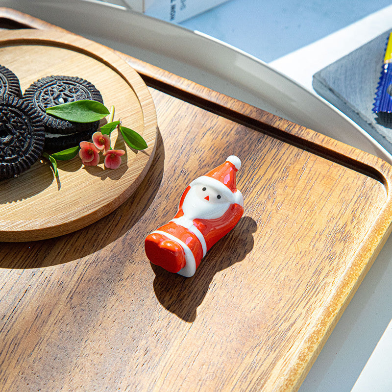 Japanese Chopstick Holder Santa 3ps