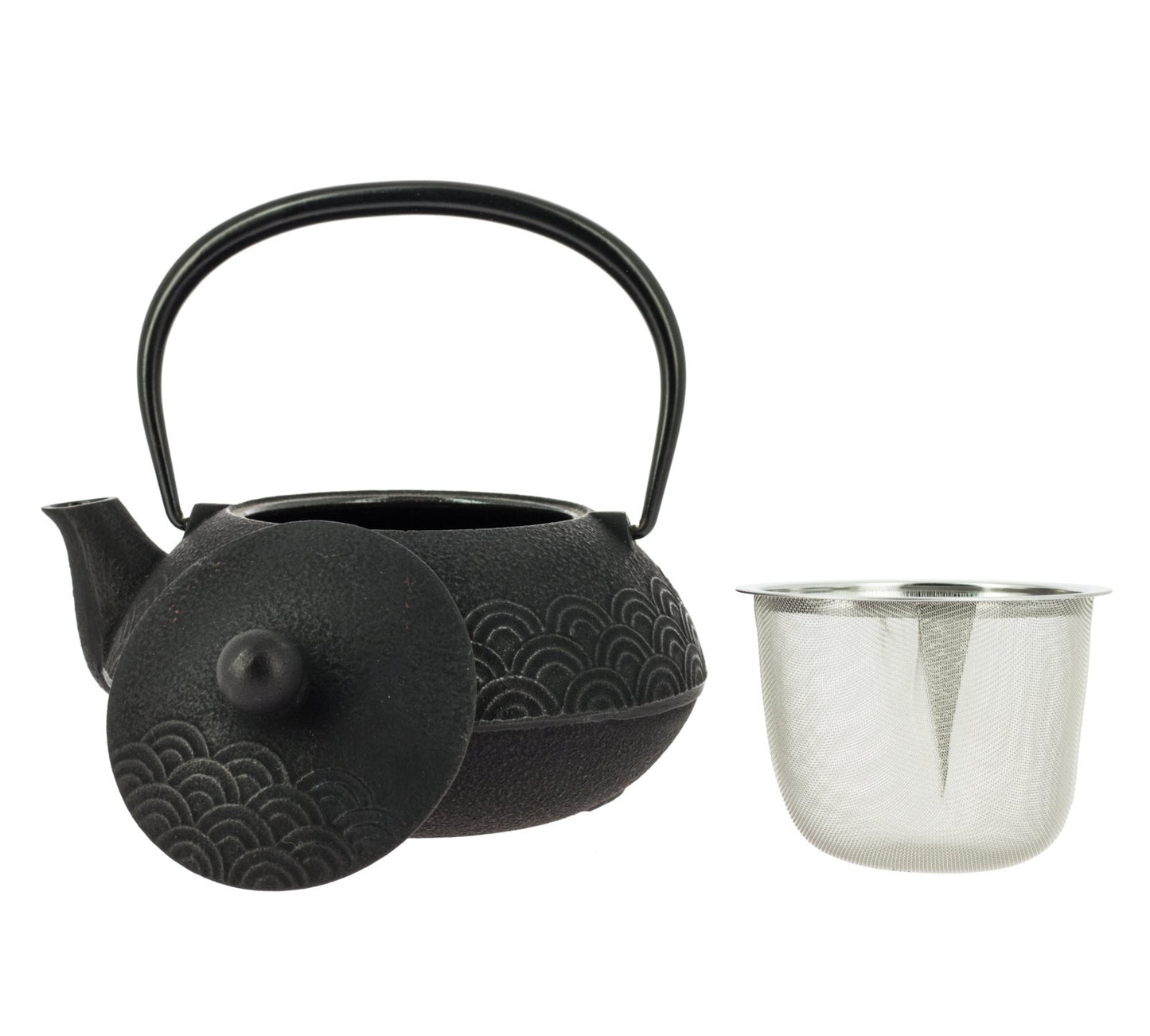 Wave Iwachu Tetsubin Teapot 650 ml Black