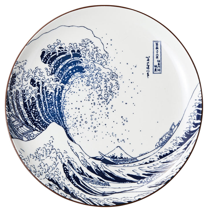 Hokusai Fuji Plate SEIKATSU Ø 21,5cm 3cm H