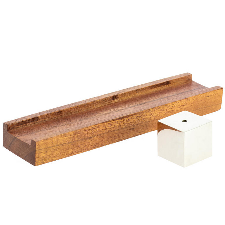 Paramita Incense Holder - Silver Cube