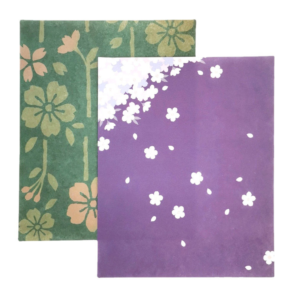 Japanese Kaishi Letter Paper/ Creative Paper Purple 18pcs 14.5*17.5 cm