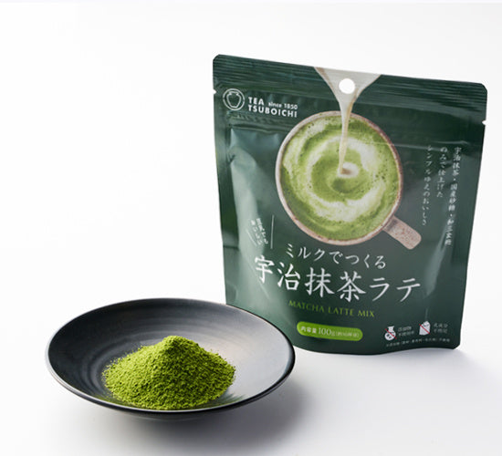 Uji matcha latte made with milk 100g