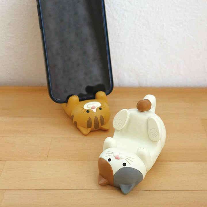 Japanese Lying Cat Cell Phone Holder