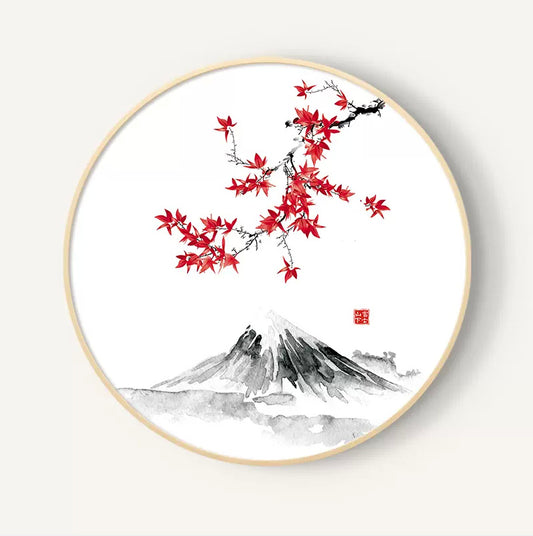 Japanese Famous Wall Art Under the Mount Fuji 40*40cm