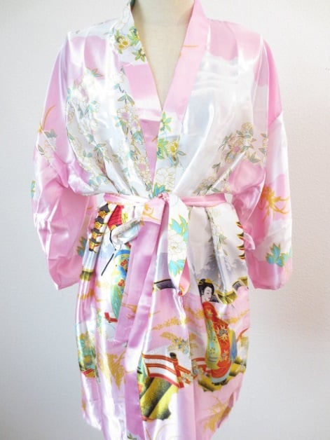 Japanse Kimono Lang Licht Roze