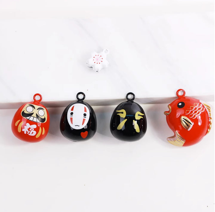 Nippon Water Sound Music Dreamy Bell (Black Daruma 2*3cm)