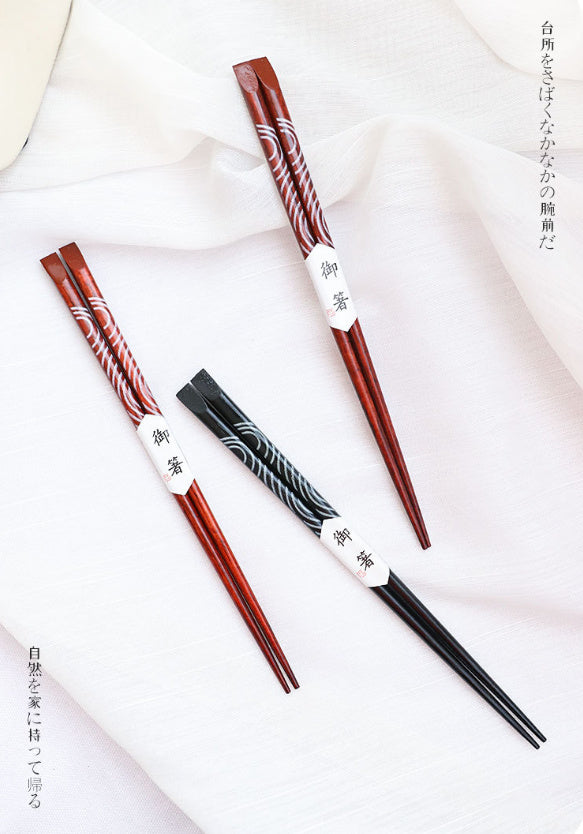 Nippon Ironwood Chopsticks Red (Aka 22.5*1.5cm)