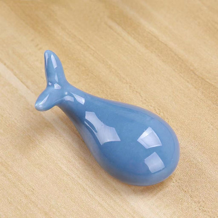 Japanese Chopstick Holder Whale blue III 4ps