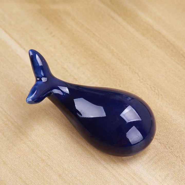 Japanese Chopstick Holder Whale blue IV 4ps