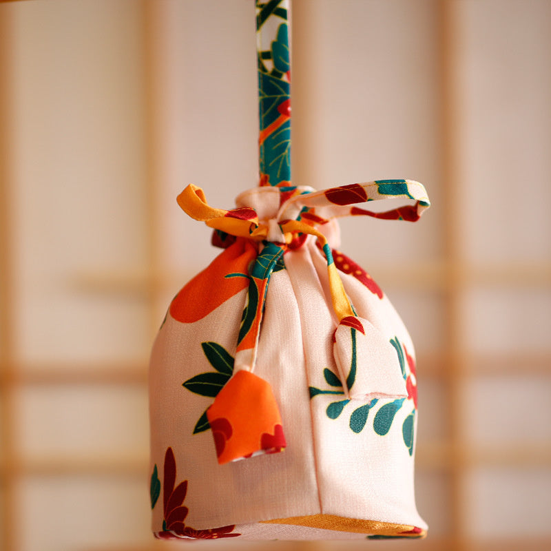 Japanese Kimono Handbag Amber