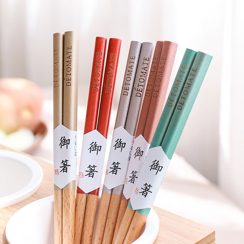 Nippon Beechwood Chopsticks Red (Aka 22.5cm)