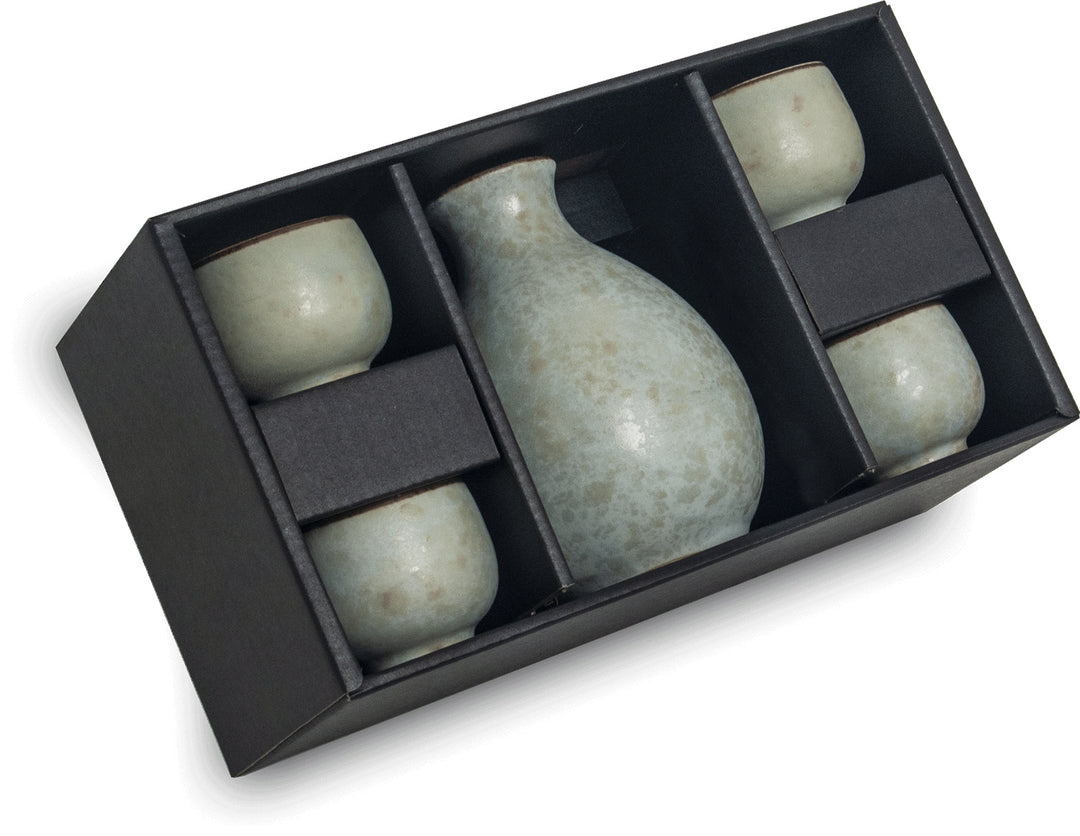 Edo Hana light green Japan Sake Set 5pcs