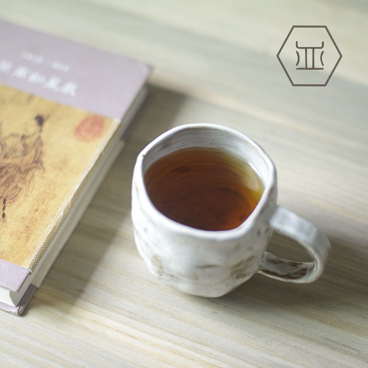 Nippon Toki Handmade Coffee/Milk Cup Tedzukuri Kohimiruku Kappu White (shiro 201-300ml)