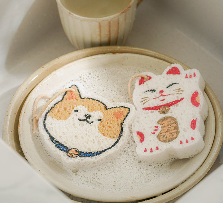 Nippon Wood Pulp Cotton Dish Sponge (Daruma)